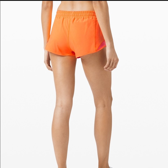 Lululemon orange shorts - Picture 2 of 8